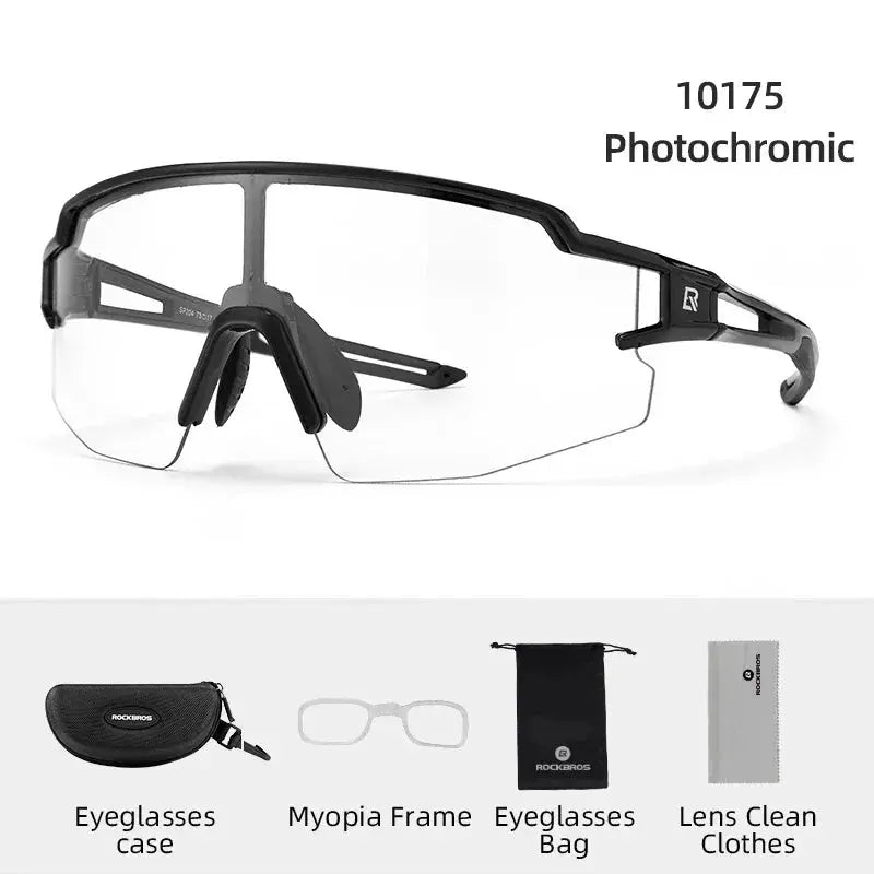 ROCKBROS Cycling Glasses Polarized UV400 Protection Bicycle Sunglasses Men Women Photochromic MTB Road Bicycle Goggles Eyewear PowerGlide Motors & Accessories