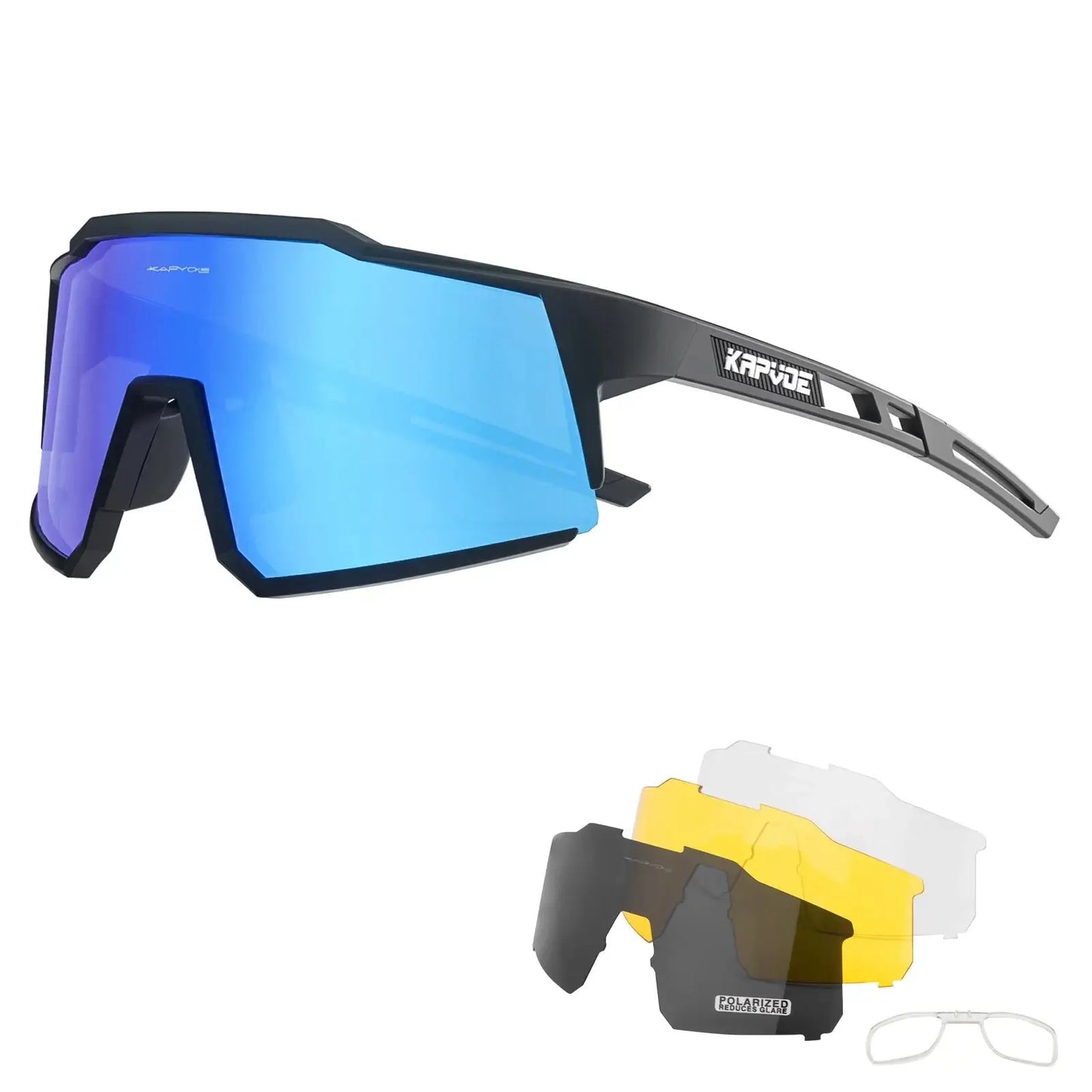 Kapvoe Cycling Glasses Polarized MTB Road Bike Glasses UV400 Protection Sunglasses Ultra Light Sport Eyewear Equipment PowerGlide Motors & Accessories