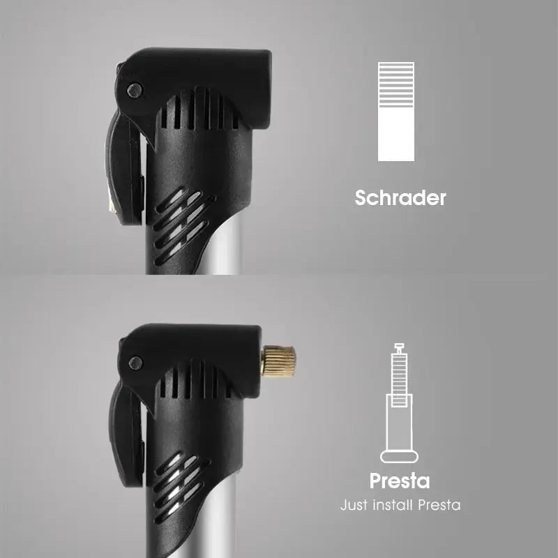 WEST BIKING Portable Mini Bicycle Pump Cycling Hand Air Pump Ball Tire Inflator Schrader Presta Valve MTB Road Bike Accessories PowerGlide Motors & Accessories