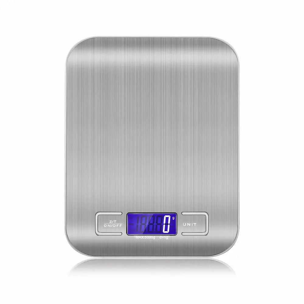 New 5kg/1g Portable Kitchen Scale Coffee Electronic Scale Stainless Steel Surface LCD Backlit Kitchen Food Scales Weighing Tool PowerGlide Motors & Accessories