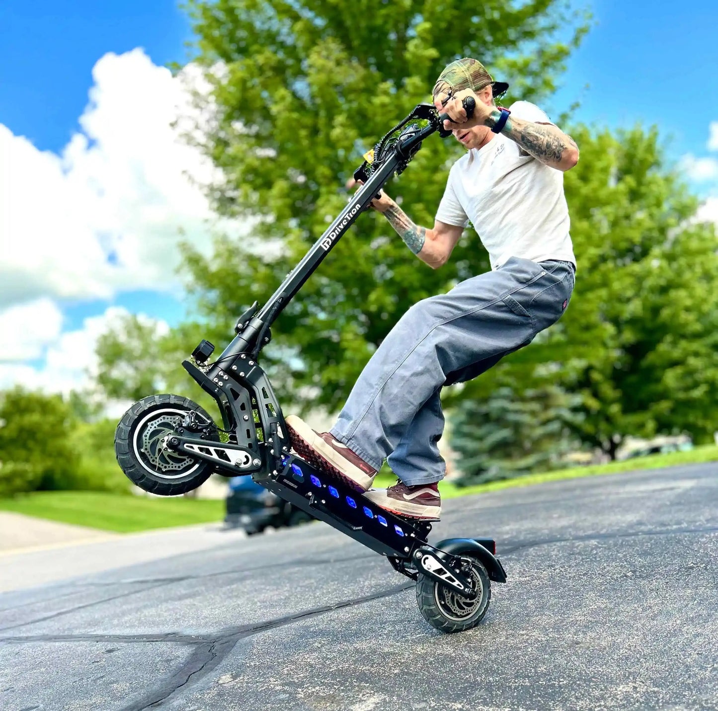 Dual Motor 43mph 70kmh Double Absorber Brake Powerful Off-road Adult Double Motor Big 52V 10inch Tires Electric Scooter PowerGlide Motors & Accessories