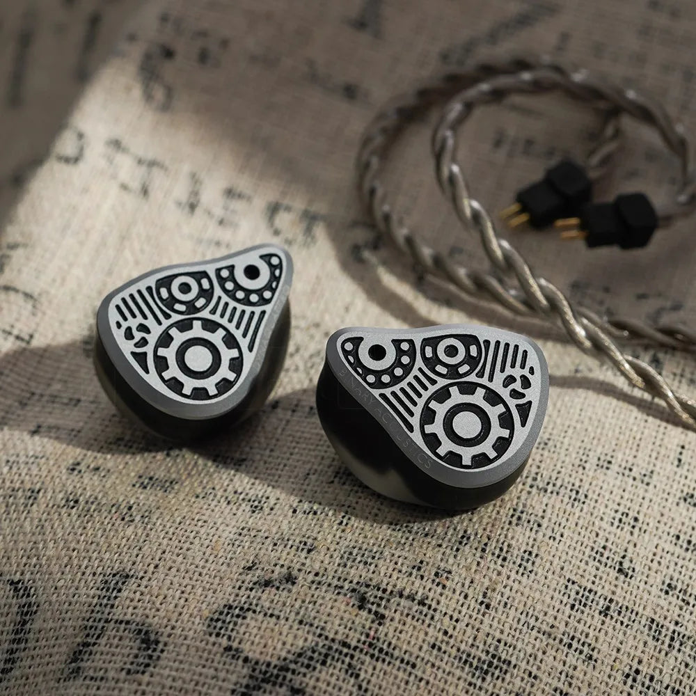 HiFiGo Binary Dynaquattro 4 Dynamic Driver IEMs 3 Specialized DD+1 Passive Diaphragm In-Ear Earphones with 3.5mm+4.4mm Plugs