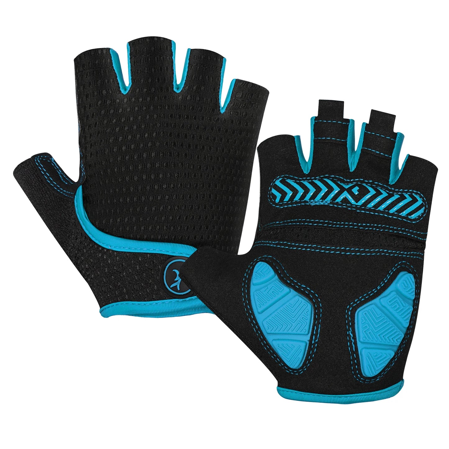MOREOK Mountain Bike Gloves Half Finger 5MM Silicone Gel Pads Shock-Absorbing Non-Slip Cycling Gloves for MTB Road Biking Men Wo