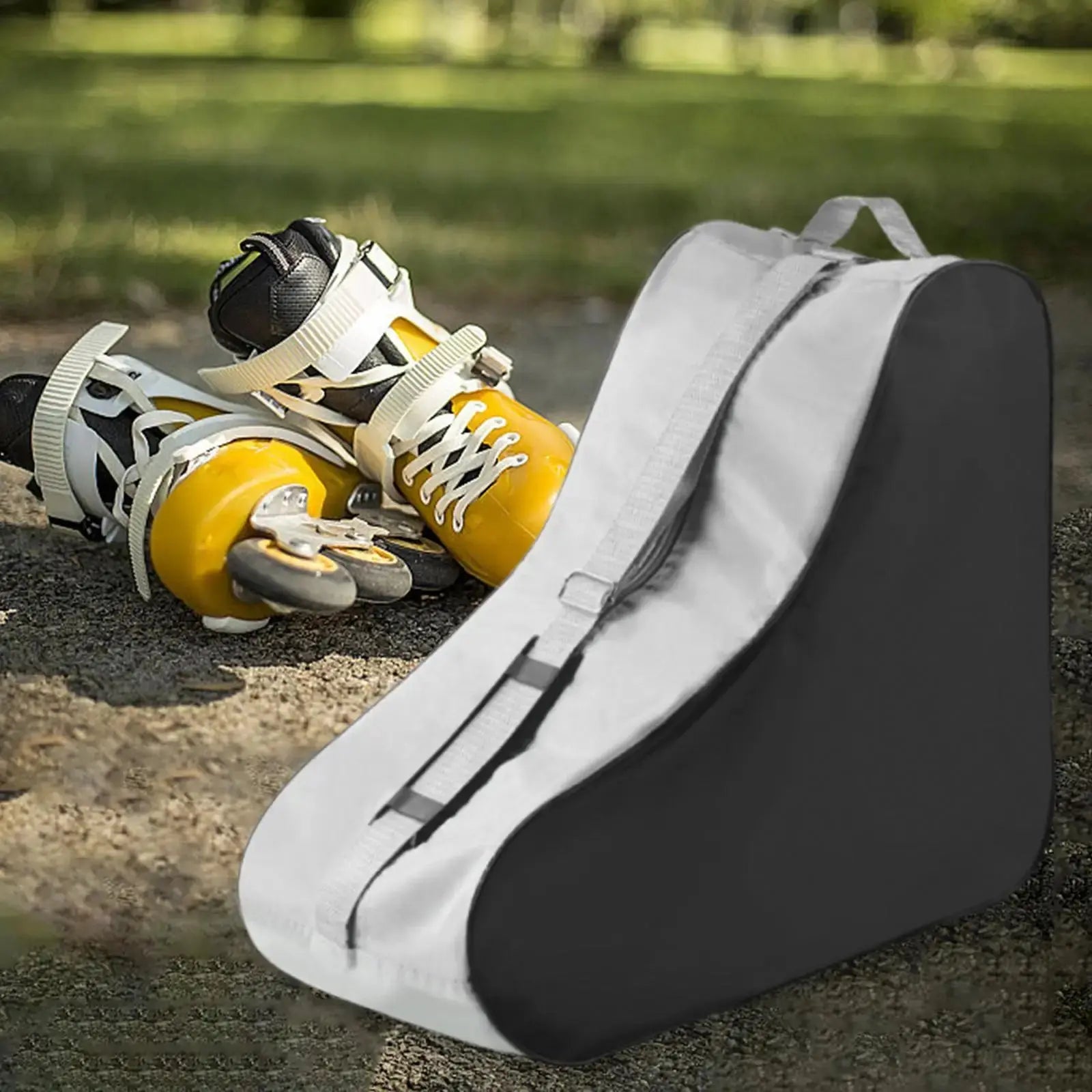 Kids Roller Skates Storage Bag with Knee Pad Gloves Protective Ice Skate Organizer Bag for Children's Roller Skating Accessories PowerGlide Motors & Accessories