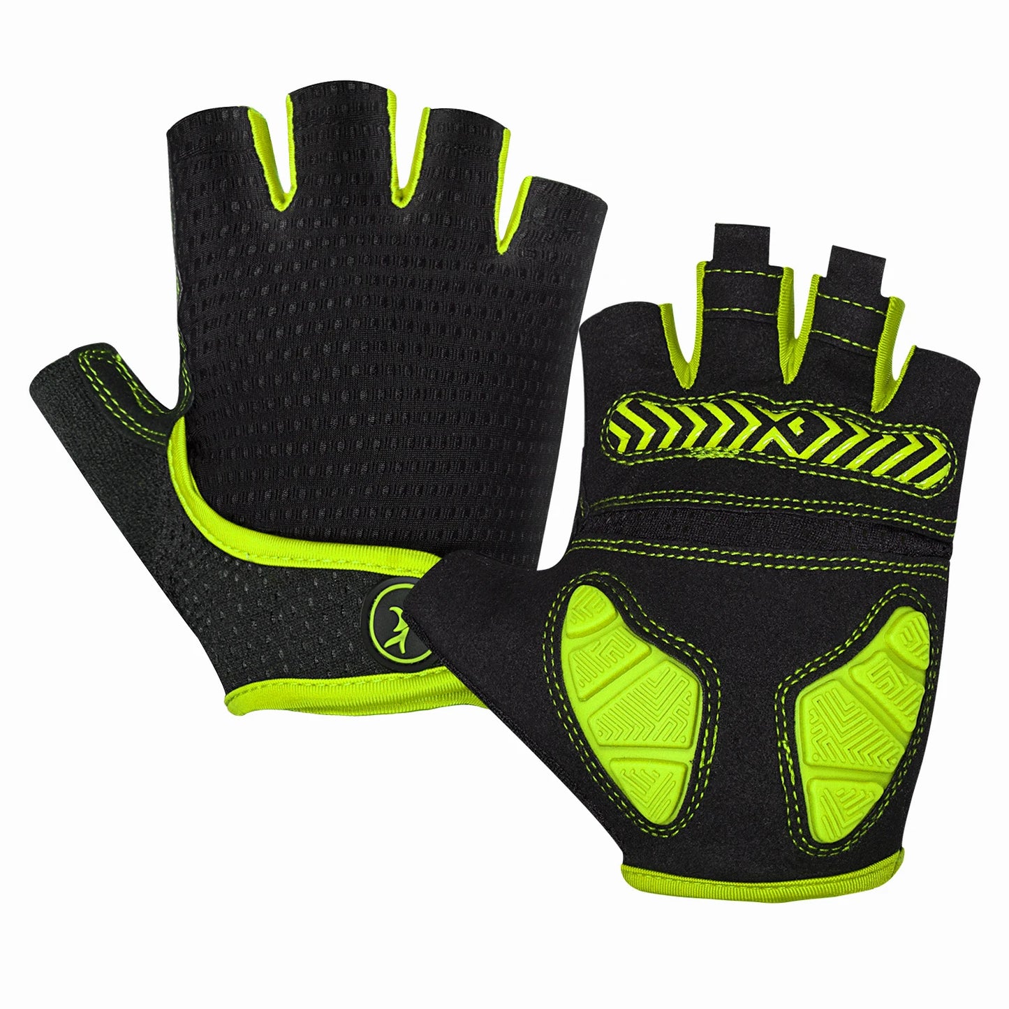 MOREOK Mountain Bike Gloves Half Finger 5MM Silicone Gel Pads Shock-Absorbing Non-Slip Cycling Gloves for MTB Road Biking Men Wo