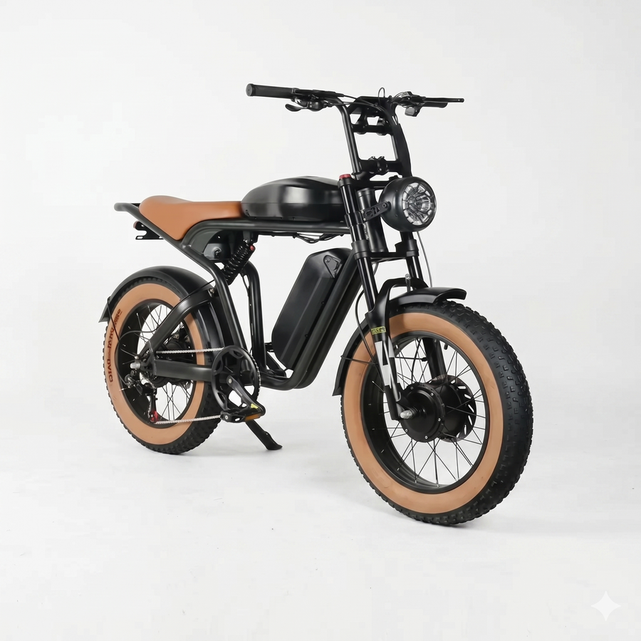 SAMEBIKE M20 Fat Tire Electric Bike with Dual 48V Battery