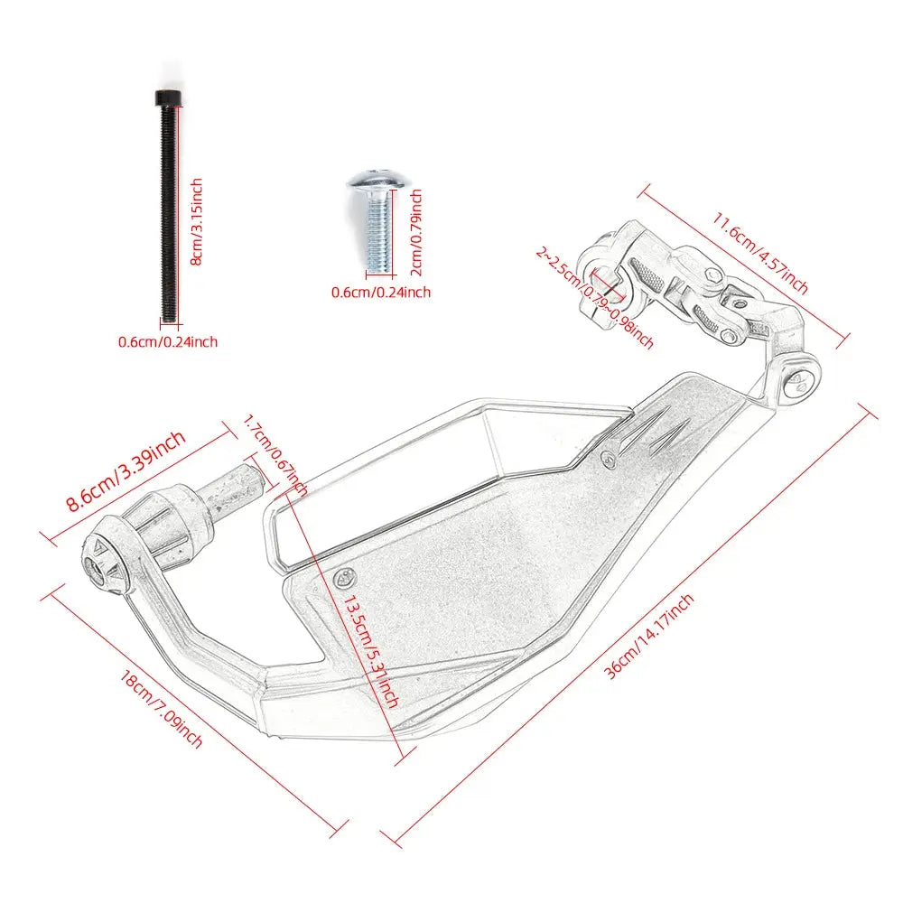 Dirt Bike Handguards Hand Guards Motorcycle Universal For Motocross off Road ATV For KLR650 DR650 DRZ400SM TW200 XT250 XR650L PowerGlide Motors & Accessories