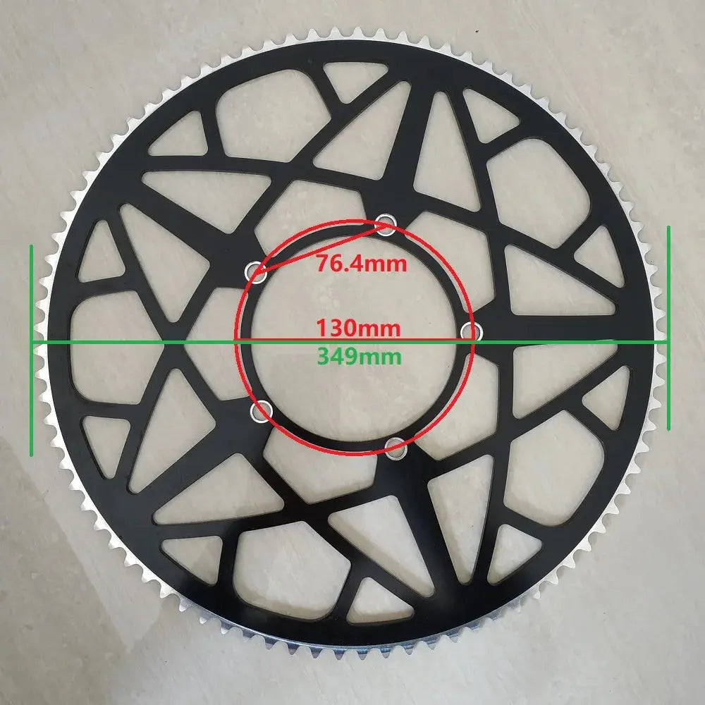 Folding Bike Chainring 130 BCD 80T 85T 90T 120T MTB Parts Sprockets Crankset Aluminum Alloy CNC Road Bicycle Chain Wheel PowerGlide Motors & Accessories