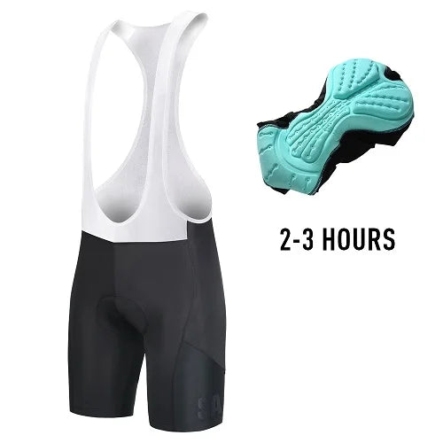 Santic Men Cycling Bib Shorts Summer 4D Padded Cycling MTB Shorts Summer Road Bicycle Bottom Middle-distance Riding K7MC033
