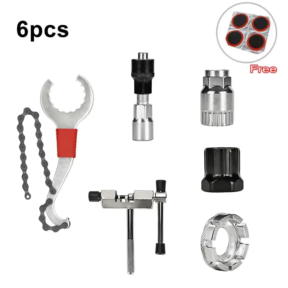 Bike Tool Kit Professional Bike Repair Tools with Cassette Remover Wrench Chain Breaker Cycling MTB Road Bike Maintenance Tool PowerGlide Motors & Accessories