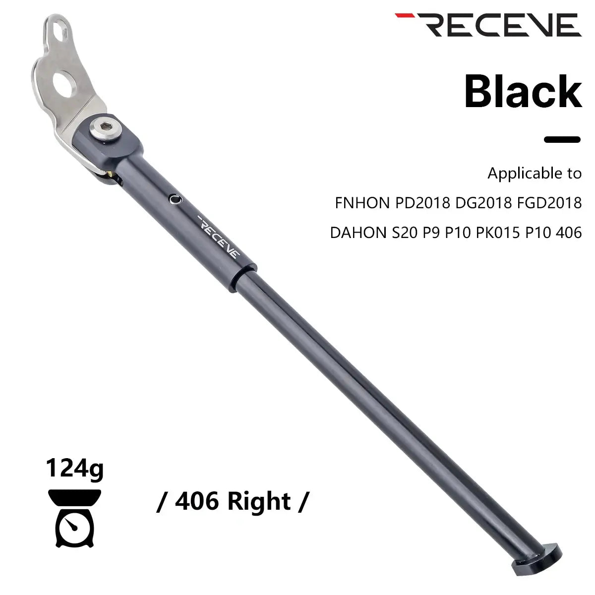 RECEVE Folding Bicycle Kickstand 406 Aluminum Alloy Foot Support Bike Kickstand Parking Stand Footrest for DaHon S20 P9 FNHON PowerGlide Motors & Accessories
