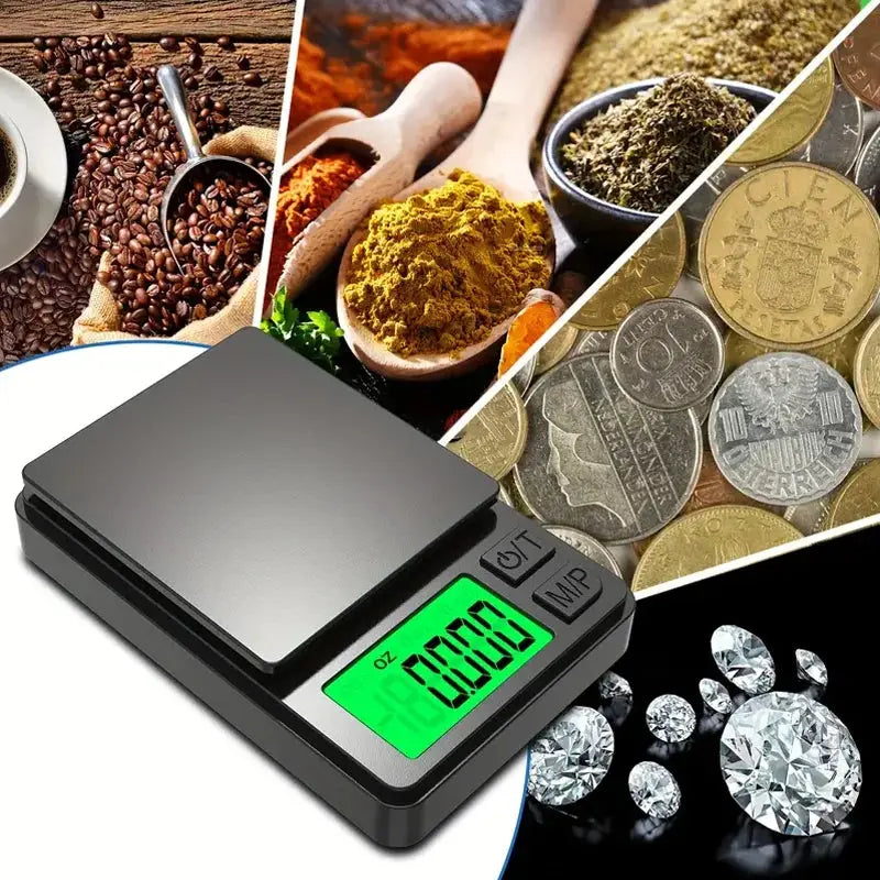 Precision Pocket Scale 1000g X 0.01g - Digital Gram, Food, Jewelry, Ounces/Grains Scale with Backlit LCD - Mini Scale for Travel PowerGlide Motors & Accessories