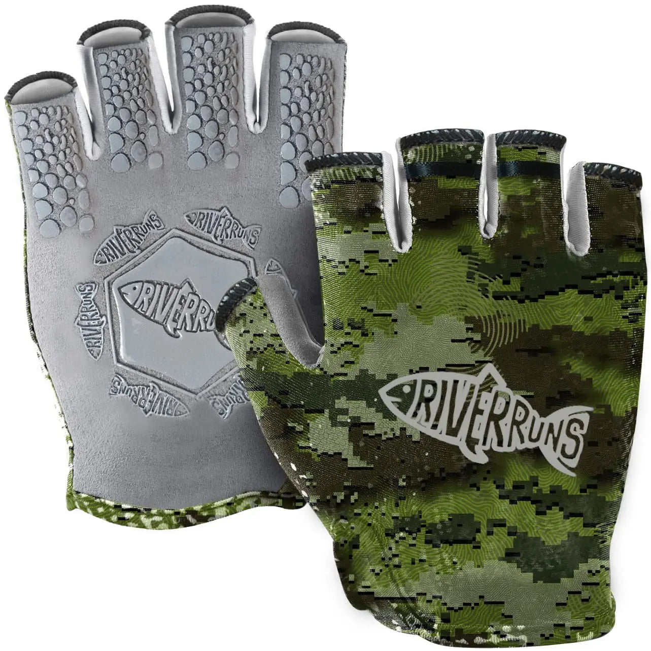 Fishing Gloves UPF50+ Sun Gloves Fingerless Fishing Gloves Lightweight Breathable Fishing Gloves Men for Kayaking Paddling