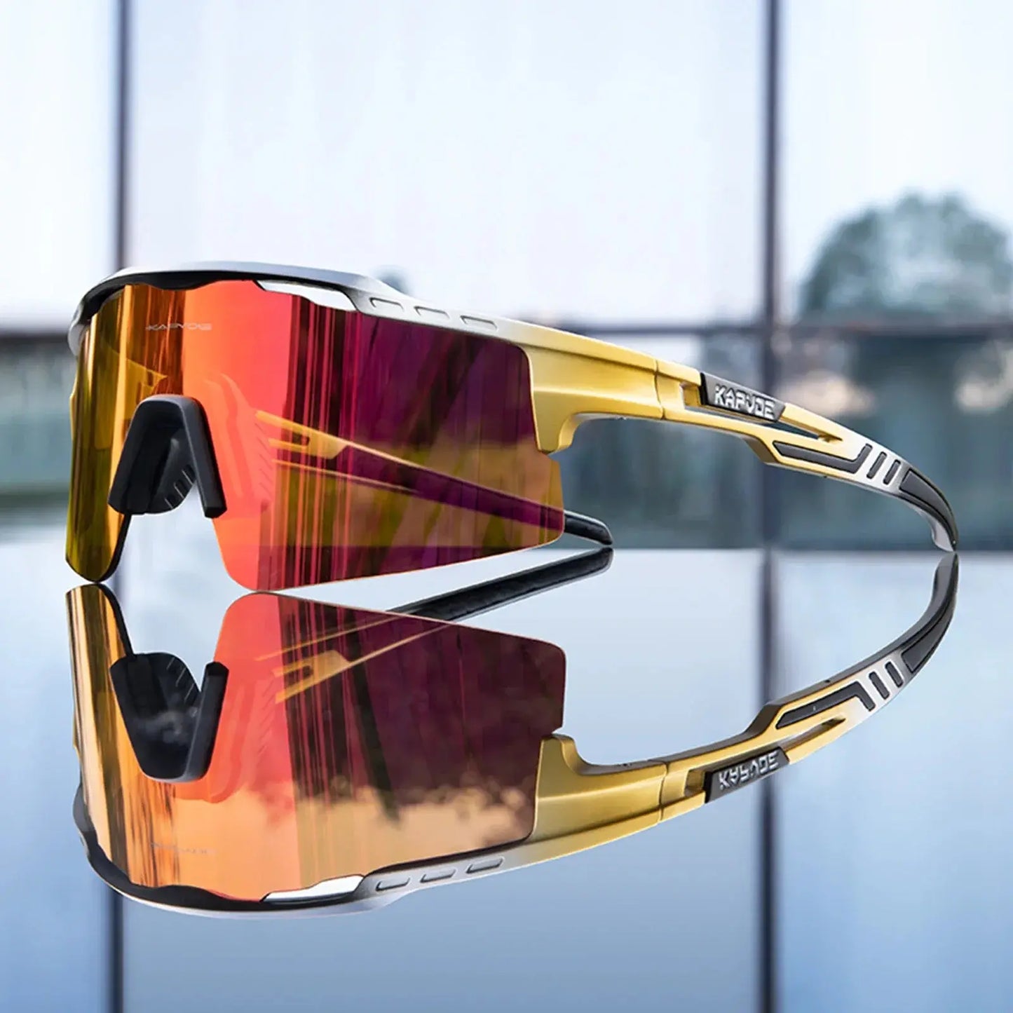 Kapvoe Photochromic Cycling Glasses MTB Riding Skating Sunglasses UV400 Polarized Fishing Goggles Man Woman Bike Bicycle Eyewear PowerGlide Motors & Accessories