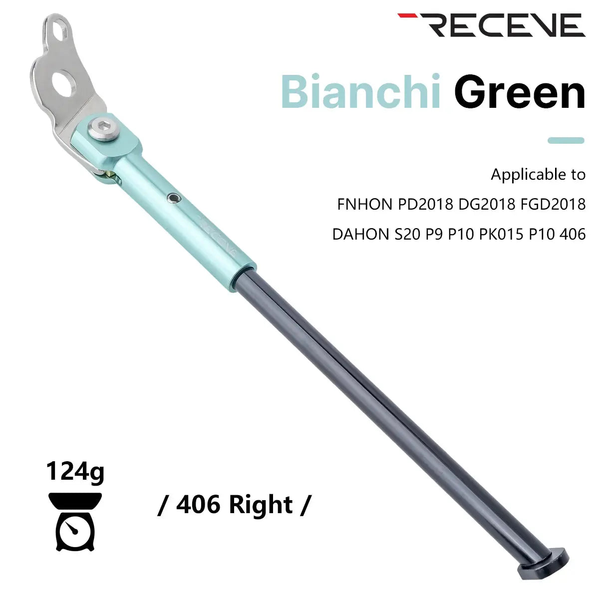 RECEVE Folding Bicycle Kickstand 406 Aluminum Alloy Foot Support Bike Kickstand Parking Stand Footrest for DaHon S20 P9 FNHON PowerGlide Motors & Accessories