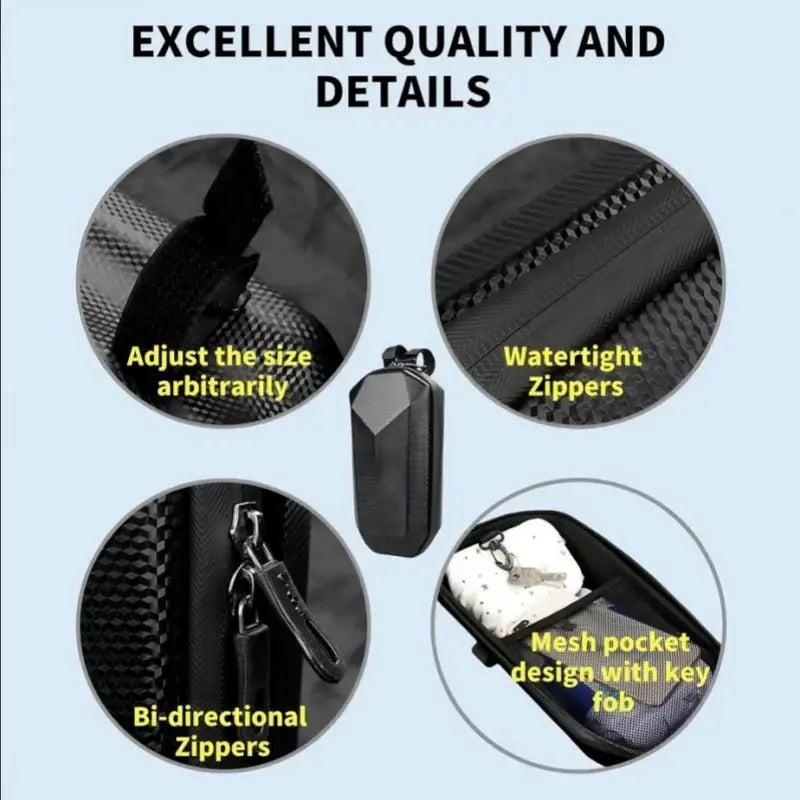 Electric Scooter Bag Storage Electric Bike Handlebar Bag Scooter Storage Bag with Large Capacity Waterproof Front Handlebar Bag PowerGlide Motors & Accessories