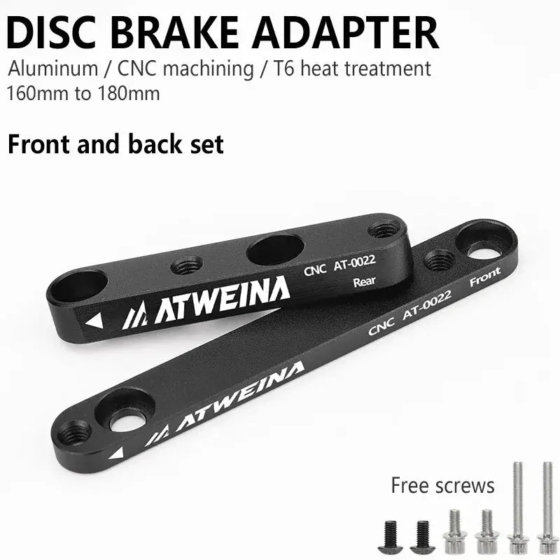 ATWEINA Road Bike Bicycle Disc Brake Aapter Flat Mount CNC Front Rear 180mm Disc Brake Rotor Adapter with Bolts Bicycle Parts PowerGlide Motors & Accessories