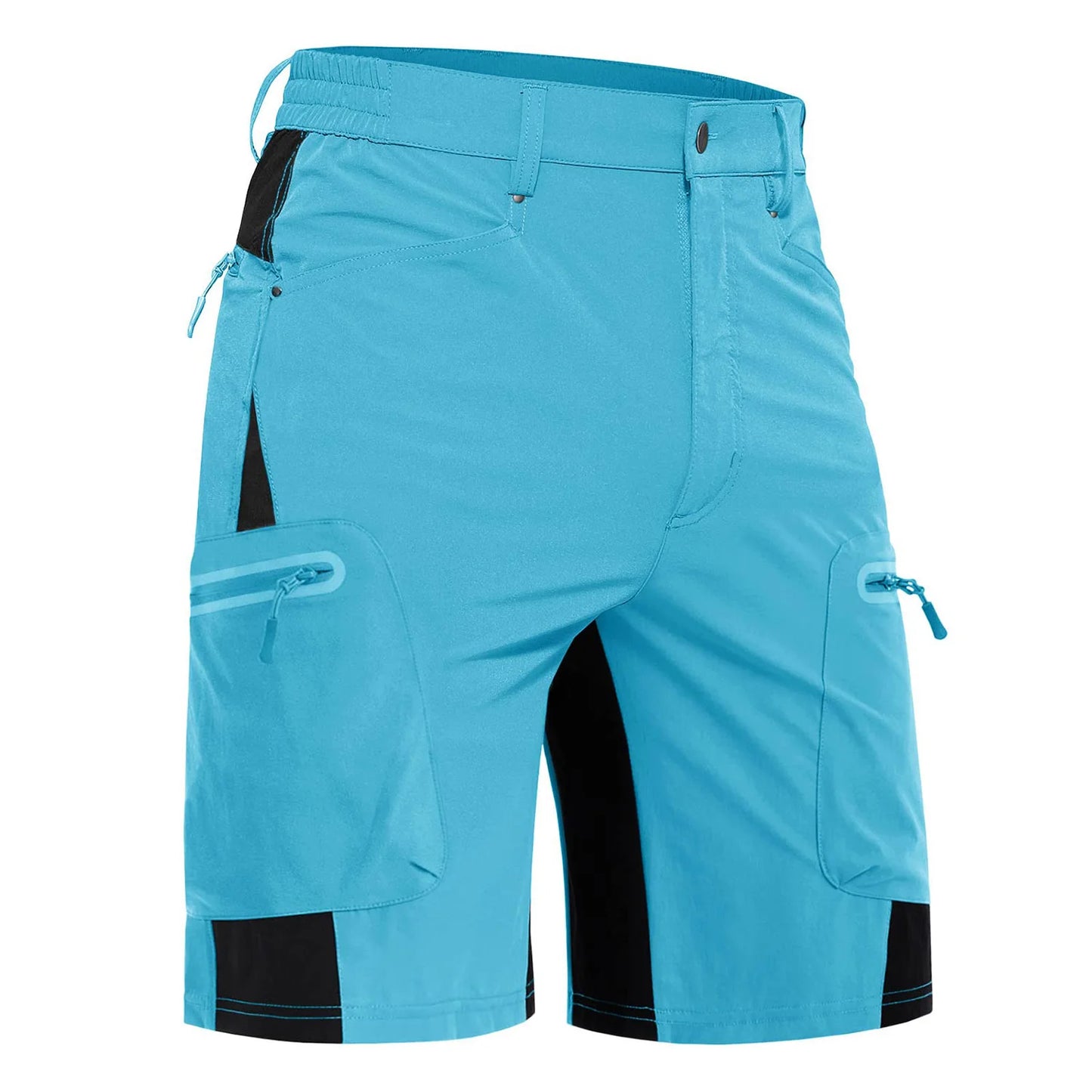 KEFITEVD Summer Men's Cargo Shorts Quick Dry Hiking Work Short Lightweight Fishing Climbing Trekking Short Outdoor Running Male