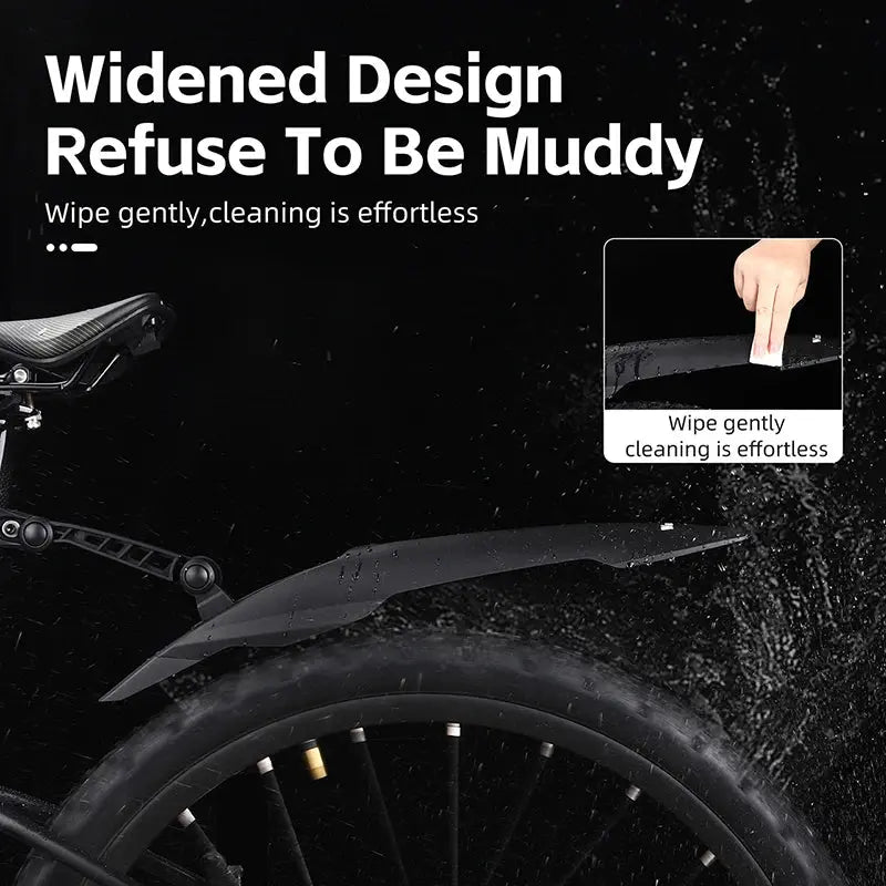 WEST BIKING Widen Bicycle Fender Mountain Bike Mudguard Quick Release For 26/27.5/29 Inch MTB Cycling Protector Bike Accessories PowerGlide Motors & Accessories
