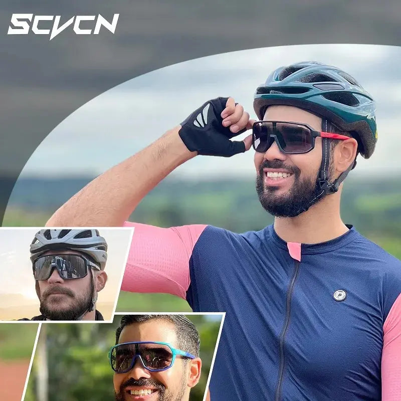 Photochromic Men's UV400 Cycling Sunglasses Women Sports Running Eyewear for Men Glasses Road Mountain Bike Bicycle Goggles PowerGlide Motors & Accessories