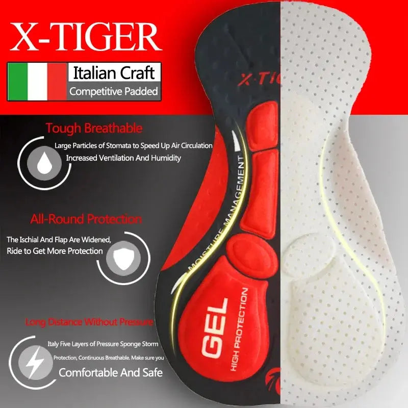 X-Tiger Keep Warm Cycling Bib Trousers Winter Thermal Mountain Bike Pants Bicycle Tights Coolmax 5D Gel Pad Cycling Bib Pants PowerGlide Motors & Accessories