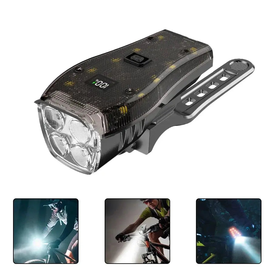 T6 LED Bike Front Light Bicycle Headlight Rechargeable Bright MTB Road Bike Head Lamp LED Cycling Flashlight for Night Riding PowerGlide Motors & Accessories