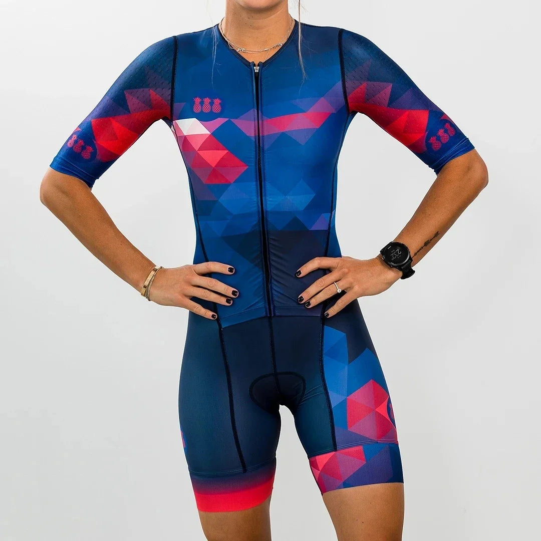 Tres Pinas Little Monkeys Skinsuit Triathlon Jumpsuits Pro Racing Womens Bicycle Clothes Ciclismo Three-piece suit Bodysuit 2021