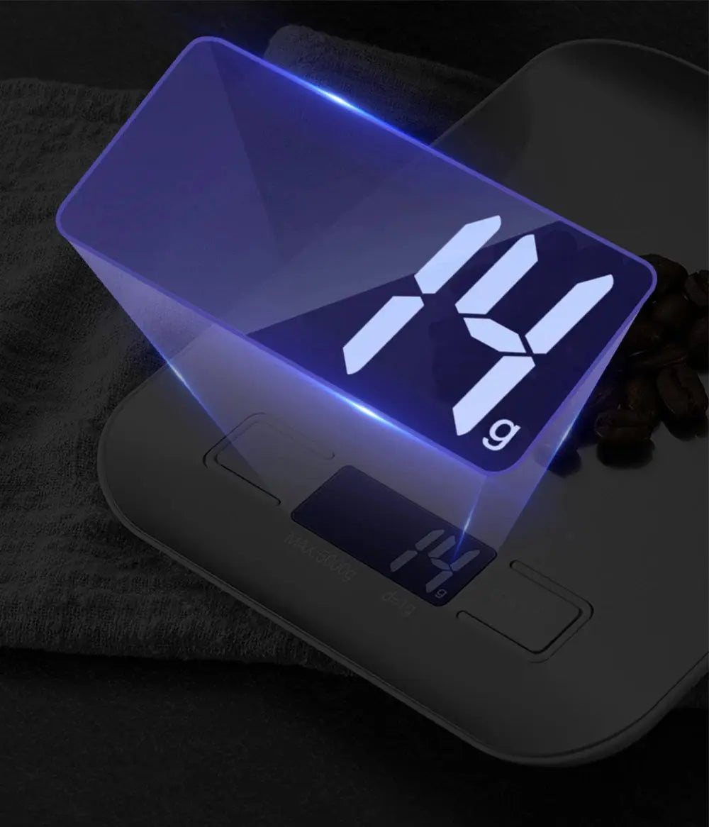 New 5kg/1g Portable Kitchen Scale Coffee Electronic Scale Stainless Steel Surface LCD Backlit Kitchen Food Scales Weighing Tool PowerGlide Motors & Accessories