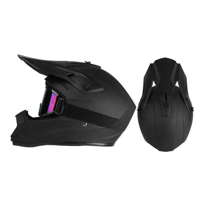 Off road motorcycle helmet rally downhill full helmet riding with goggles suitable for all seasons for men women and children PowerGlide Motors & Accessories
