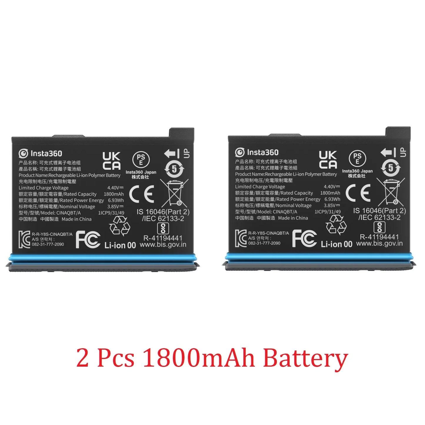 Original Insta360 X3 Battery 1800mAh High Capacity And Fast Charger Hub For Insta 360 ONE X 3 Power Accessories