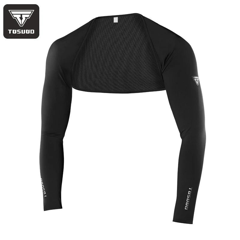 TOSUOD Ice silk sunscreen shawl summer men and women one-piece ice sleeve arm protector sunscreen cycling equipment