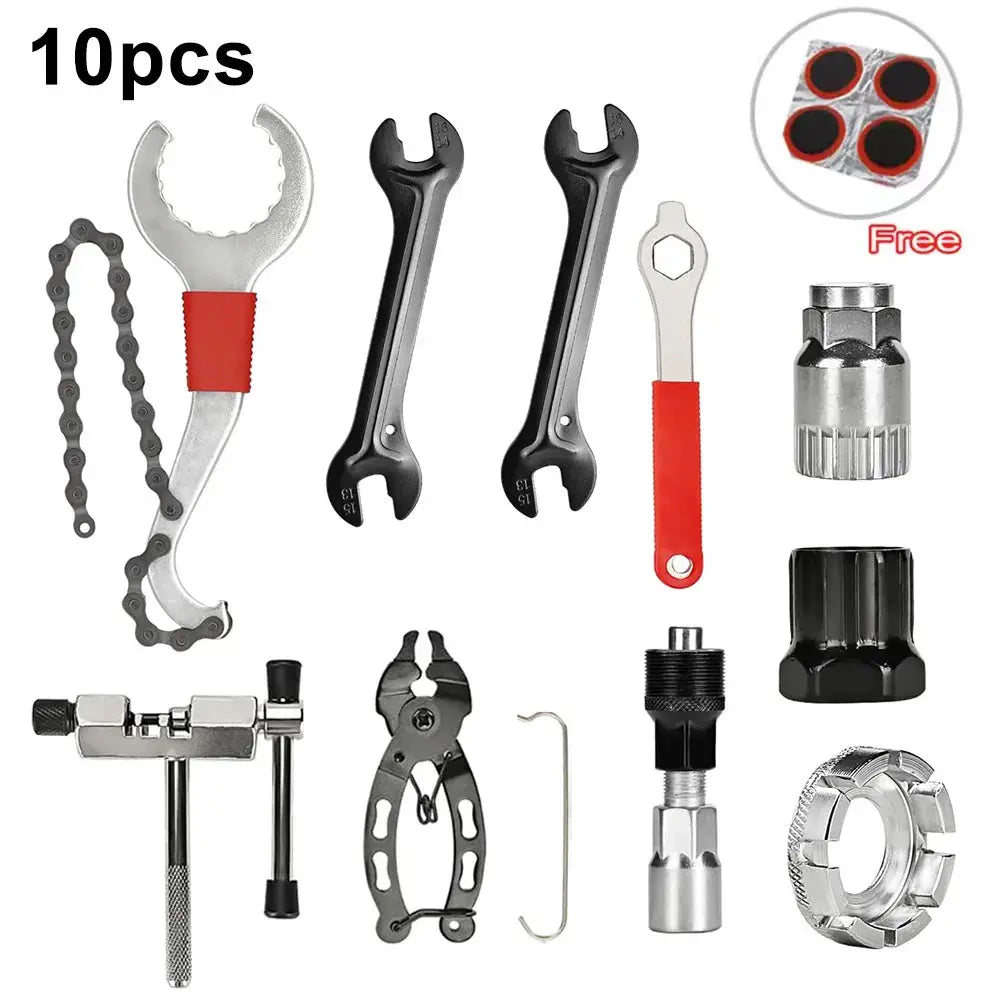 Bike Tool Kit Professional Bike Repair Tools with Cassette Remover Wrench Chain Breaker Cycling MTB Road Bike Maintenance Tool PowerGlide Motors & Accessories