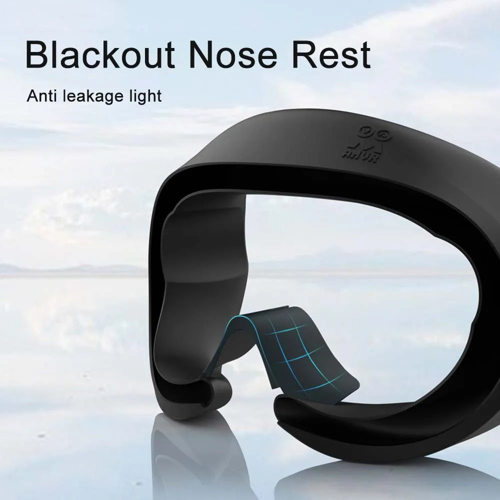 AMVR Silicone Face Cover for Pico 4/4 Ultra Comfortable Sweatproof Protective Cover Eye Mask for PICO 4 01 Version VR Accessory