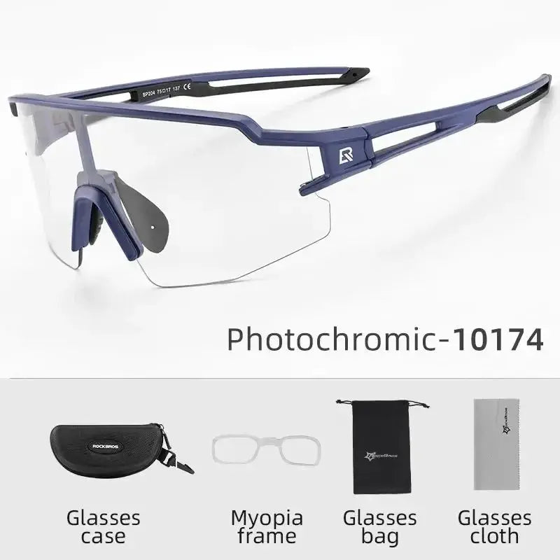 ROCKBROS Cycling Glasses Polarized UV400 Protection Bicycle Sunglasses Men Women Photochromic MTB Road Bicycle Goggles Eyewear PowerGlide Motors & Accessories
