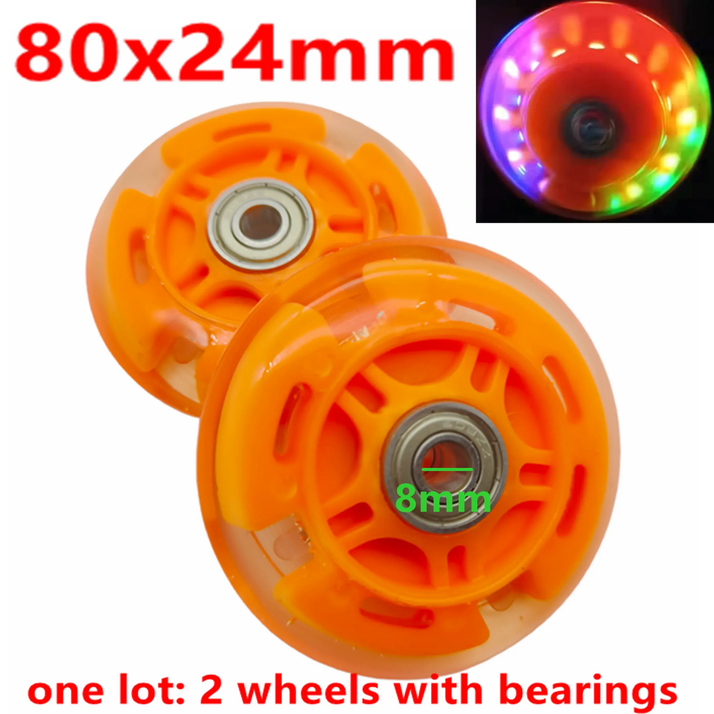 children scooter wheel flashing lighting wheel 80MM 100mm 120mm PU wheel for children scooter PowerGlide Motors & Accessories