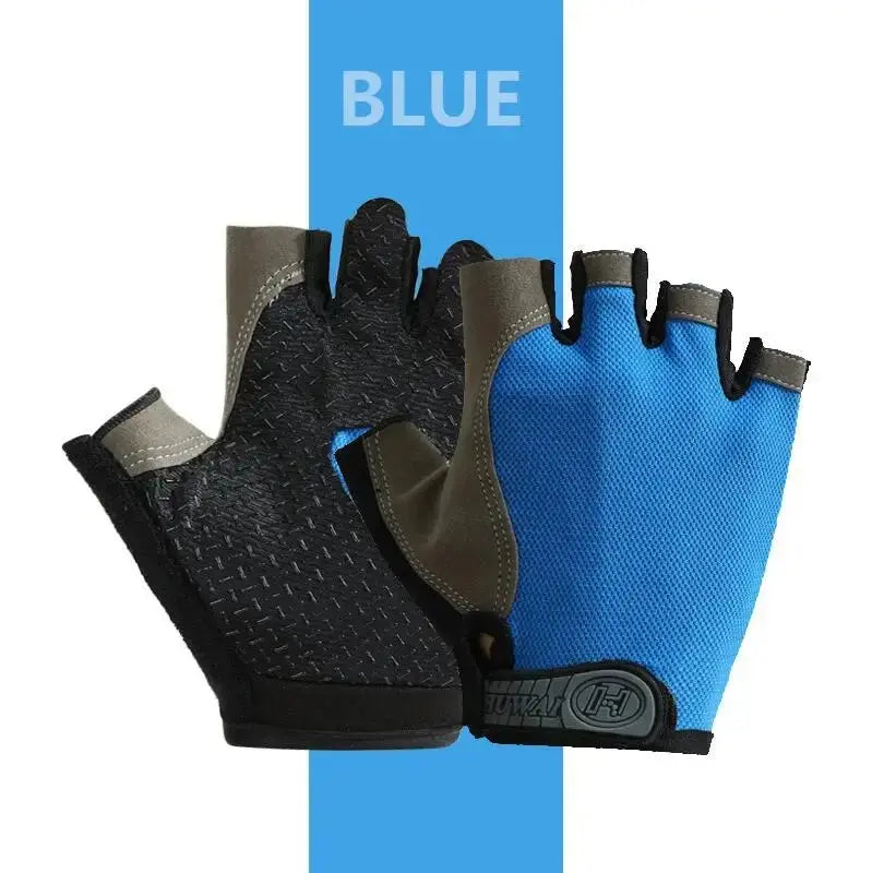 Gym Gloves Fingerless Gloves Anti-Slip Shock-Absorbing Breathable Gloves Sports Gloves for Training Lifting Weight Cycling PowerGlide Motors & Accessories