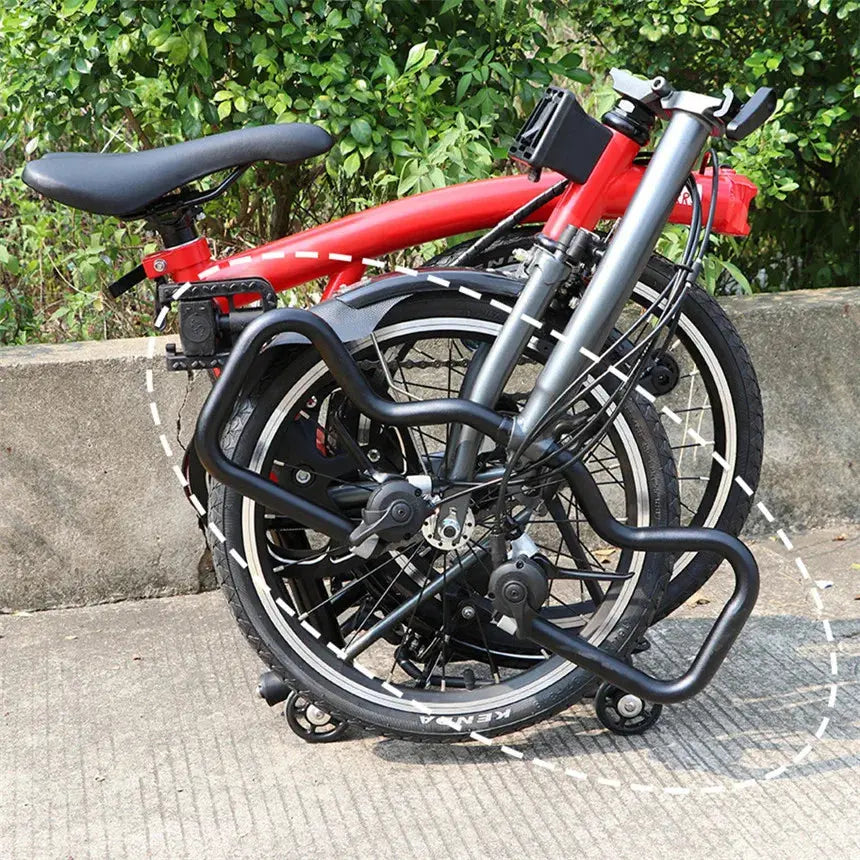 LP Litepro 25.4x490MM P Handlebar Aluninum Alloy Butterfly Handle Bar 22.2MM For Brompton Folding Bike Winter Cycling Accessorie PowerGlide Motors & Accessories
