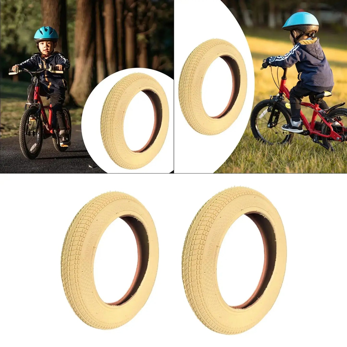 Kids Bike Outer Tire Heavy Duty Parts Strong Grip Wear Resistant Accessories PowerGlide Motors & Accessories