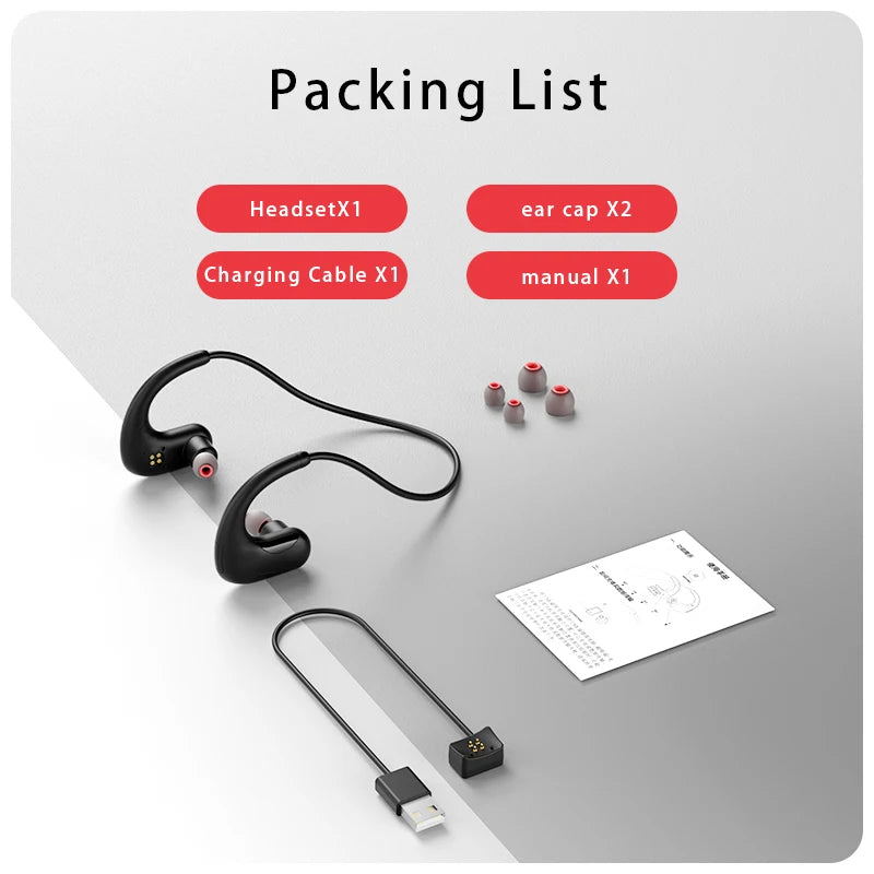 NEW Professional Swimming Earphone 8GB MP3 Music Player Bluetooth Headphones IPX8 Waterproof Underwater HD Sound Sports Earbuds