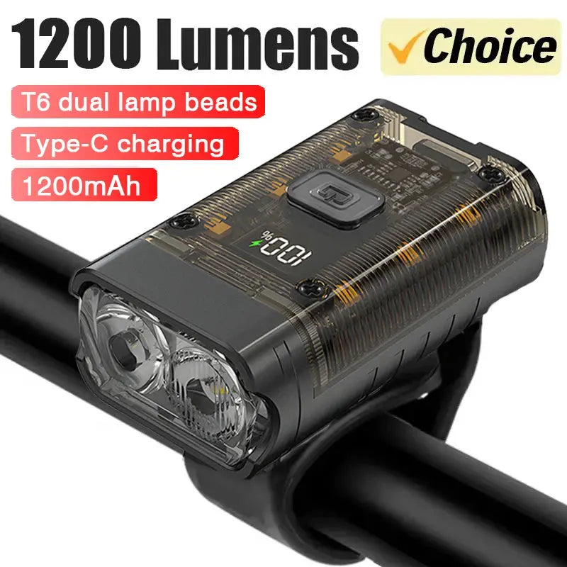 T6 LED Bike Front Light Bicycle Headlight Rechargeable Bright MTB Road Bike Head Lamp LED Cycling Flashlight for Night Riding PowerGlide Motors & Accessories