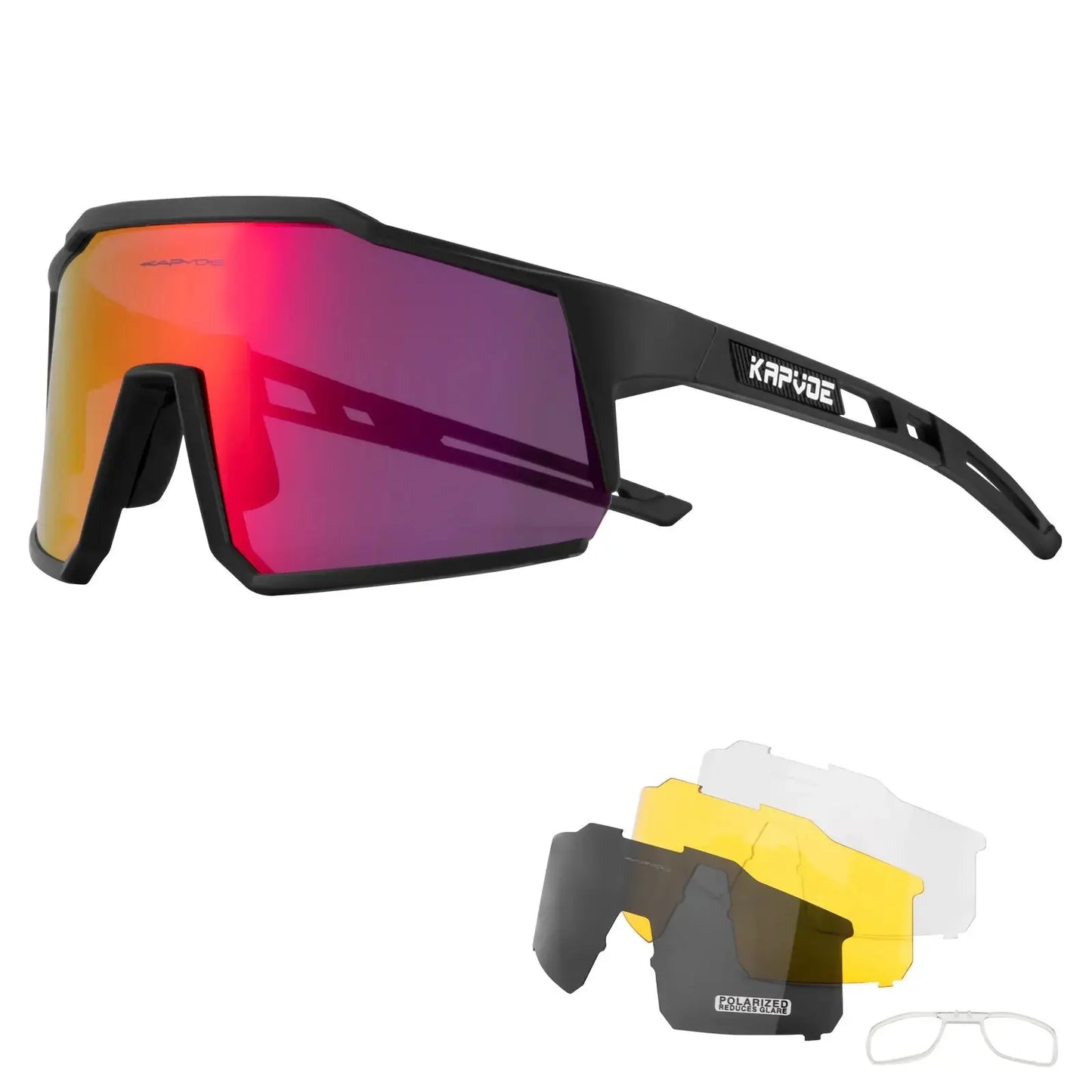 Kapvoe Cycling Glasses Polarized MTB Road Bike Glasses UV400 Protection Sunglasses Ultra Light Sport Eyewear Equipment PowerGlide Motors & Accessories