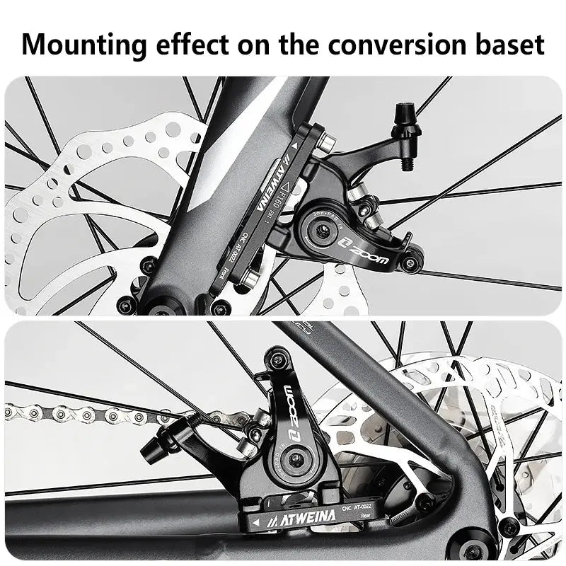 ATWEINA Road Bike Bicycle Disc Brake Aapter Flat Mount CNC Front Rear 180mm Disc Brake Rotor Adapter with Bolts Bicycle Parts PowerGlide Motors & Accessories