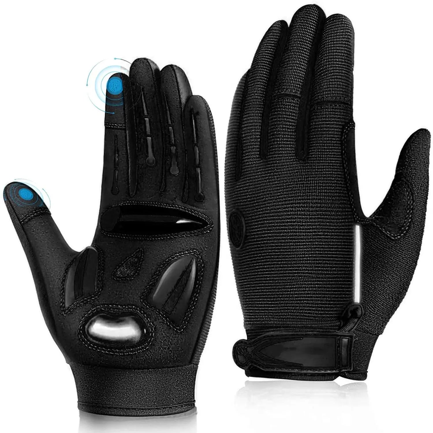 MOREOK Cycling Gloves Full Finger Bike Gloves 5MM Liquid Gel Pad Anti-Slip Shock-Absorbing Touchscreen Bicycle Gloves Men Women PowerGlide Motors & Accessories