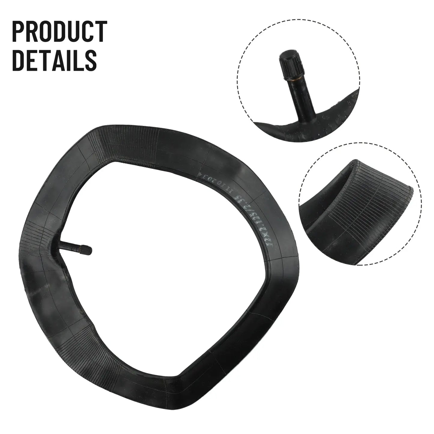 Rubber Bike Inner Tube 12 Inch Inner Tube 12 1/2x2 1/4(62-203) For E-Bike Scooter 12.5x2.125 Bike Tire Useful Valve Rubber Tube PowerGlide Motors & Accessories
