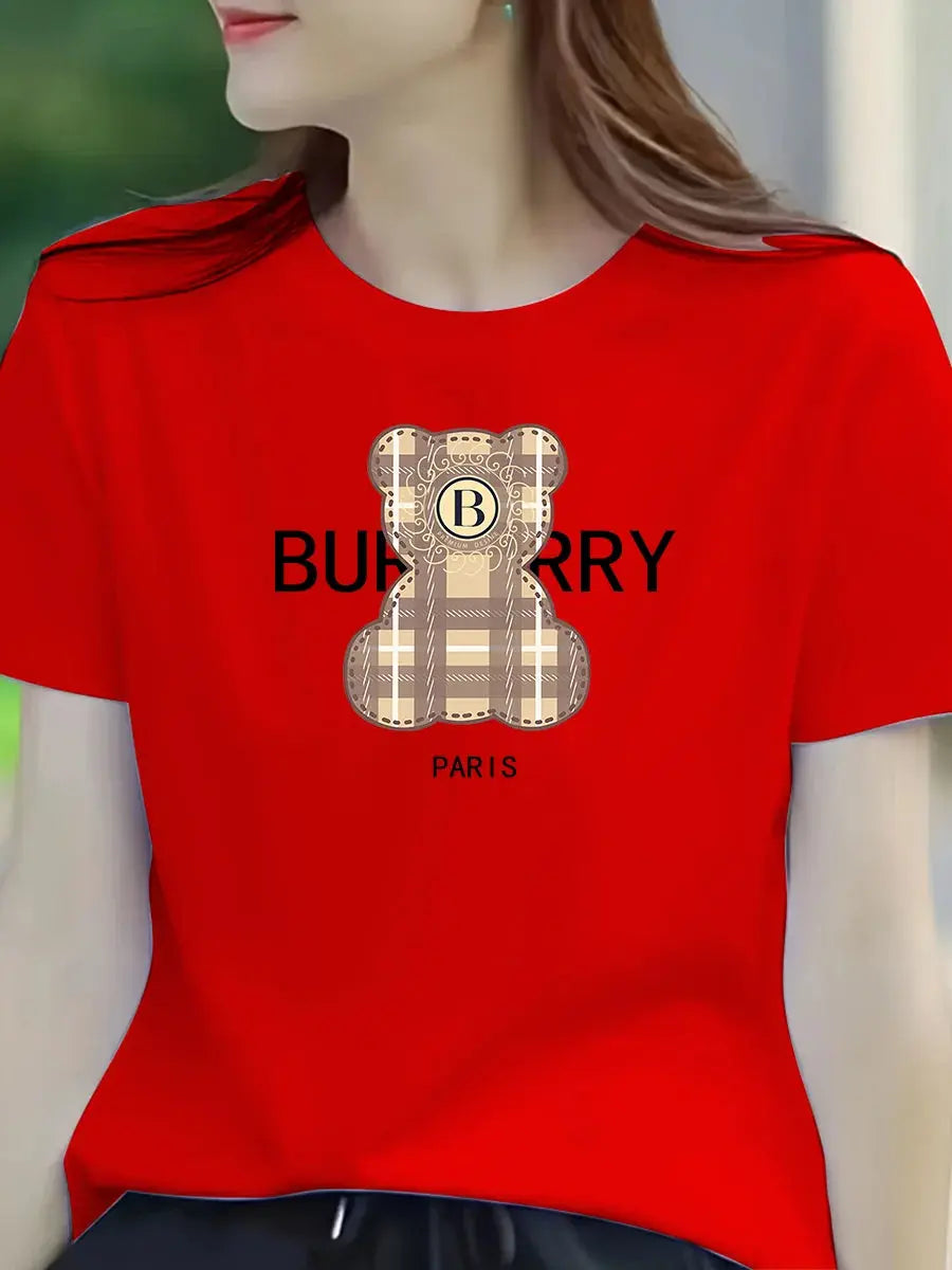 Summer women's casual T-shirt - Harajuku women's 21st-century designer style luxurious women's T-shirt - fashionable T-shirt PowerGlide Motors & Accessories