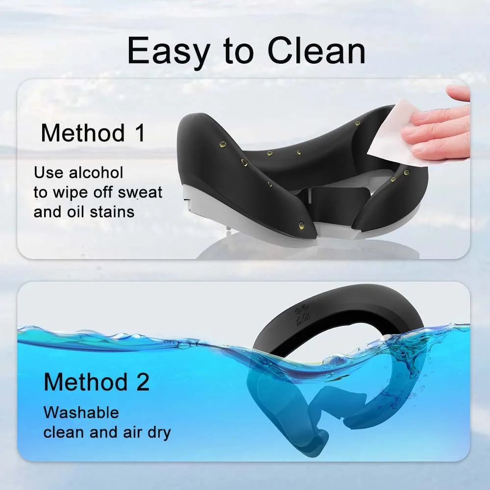 AMVR Silicone Face Cover for Pico 4/4 Ultra Comfortable Sweatproof Protective Cover Eye Mask for PICO 4 01 Version VR Accessory