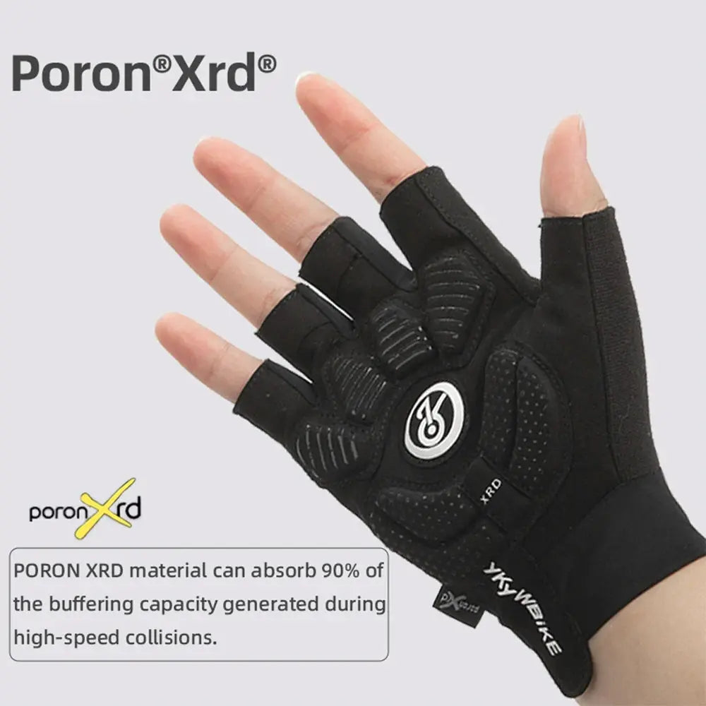 YKYWBIKE Cycling Gloves Unisex Half Finger PORON XRD Summer Breathable Shock Absorbing Bicycle Outdoors Road Bike Gloves PowerGlide Motors & Accessories