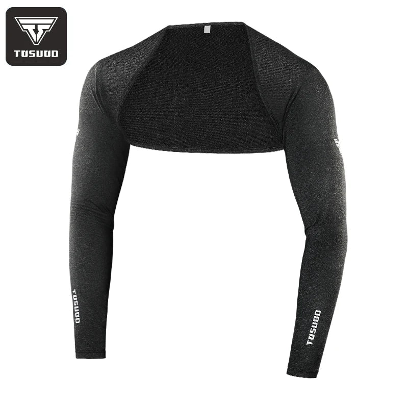 TOSUOD Ice silk sunscreen shawl summer men and women one-piece ice sleeve arm protector sunscreen cycling equipment