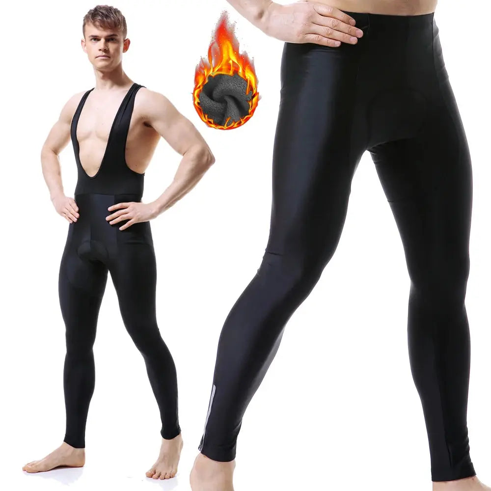 X-Tiger Keep Warm Cycling Bib Trousers Winter Thermal Mountain Bike Pants Bicycle Tights Coolmax 5D Gel Pad Cycling Bib Pants PowerGlide Motors & Accessories