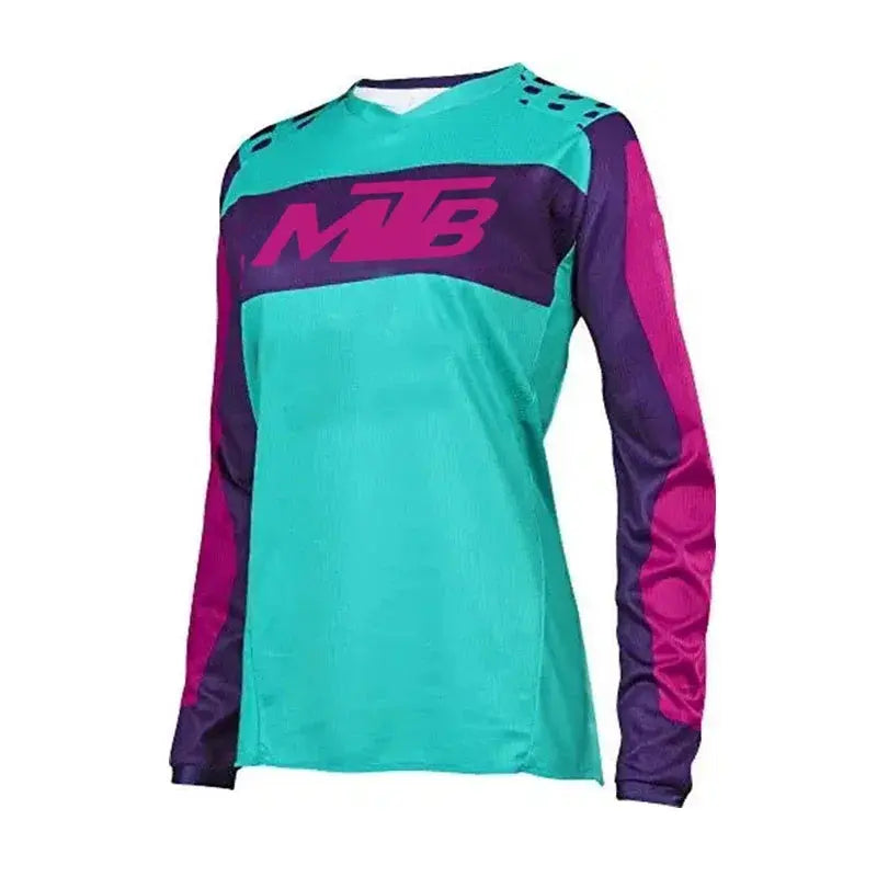 New Downhill Jerseys Mountain Bike MTB Shirts Offroad Motorcycle Jersey Motocross Quick Drying Long Sleeved Sportwear Clothing PowerGlide Motors & Accessories